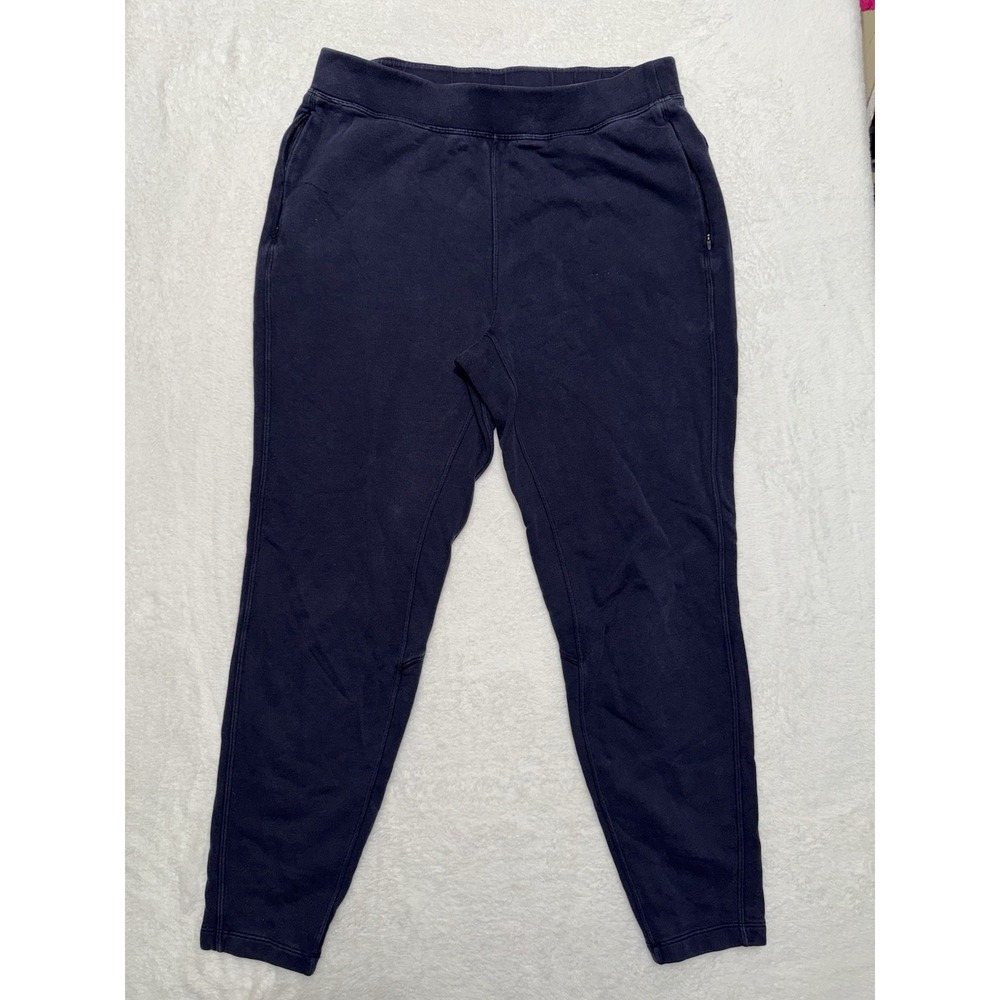 Lululemon Womens Athletica Warm Down Joggers Sweatpants Navy Blue Size 10